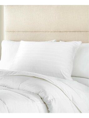 Charter Club 360 Down Feather Pillow Std Queen Medium Soft White MSRP $190